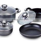 7pcs Die-cast Aluminum Ceramic Coating Cookware Non-stick Aluminum Cookware Set thumbnail-1