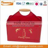 Galvanized Sheet Material Beer Ice Bucket With 6 Grid thumbnail-4