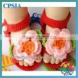 Fashion Soft Hand Crochet Baby Shoes Fancy Baby Girls Shoes Cute Crochet Knitting Baby Shoes thumbnail-4