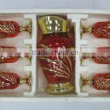 JK023 7pcs Glass Drinking Set With Deco thumbnail-1