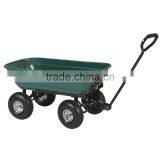 GDC-01 650LB Dumper Wagon Carrier Wheel Barrow Air Tires Garden Dump Cart thumbnail-3