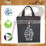 Three Bottle Jute Bag for Wine Shopping thumbnail-1