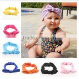 2015 Hot Sell Kids Cotton Stretch Elastic Headband Baby Headband Bow Knot Headband thumbnail-1