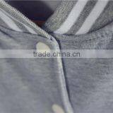 Winter Button Baseball Jacket Women Fleece Sweatshirt Hoodies thumbnail-6