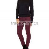 2015 New Arrival Sexy Wine Red Fashion Women Jogger Pants Wholesale thumbnail-2
