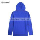 2017 Hot Sale Oem Service Long Red Polar Fleece Men Fleece Sport Jacket thumbnail-2