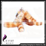 CX-R-04 Wholesale Genuine Raccoon Tail Keychain thumbnail-2