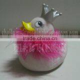 Wholesale Promotional Fur Scarf Rubber Duck With Boa thumbnail-2