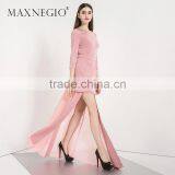 Guangzhou Wholesale Fashion Elegant Pink Sweetheart Evening Dress for Lady thumbnail-3