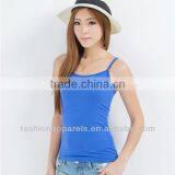 2014 Summer Slim Ladies Cotton Blank Custom Tank Top