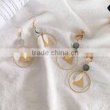 Zm35142a Summer Simple Women Clip on Statement Earrings New Design Shell Hoop Earrings thumbnail-3