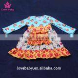 Flower Frilly Ruffle Pattern Beautiful Teen Girl Clothing Set LBYTZ001-47 thumbnail-3