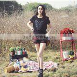 Custom Wholesale Dry Fit Design Style Women Fashion Casual T-shirt and Student Short Sleeved Print T-shirt thumbnail-6