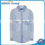 100 Cotton Blue Collar White Plain t Shirt Wholesale Stock Lot thumbnail-1