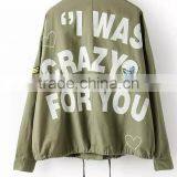 Runwaylover EY1004C Fashion Women Custom Made Printed Sublimation Bomber Jacket thumbnail-2