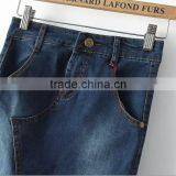 EY0590A 2015 New Style Women Pure Color High Waist Jeans Splicing Dress thumbnail-3