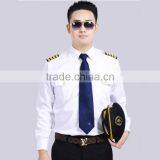 OEM Service Supply Type Good Quality Cheap Pilot Uniform Airline Shirt thumbnail-6