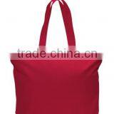 Colored Zippered Cotton Tote Bag - Made From 12 oz Cotton Canvas, Measures 15" x 20" x 5" and Comes With Your Logo thumbnail-4