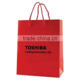 Color Gloss Laminated Eurotote Shopping Bag - Features Cardboard Bottom, Dimensions Are 8" x 4" x 10" and Comes With Your Logo. thumbnail-3
