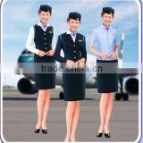 Elegant Skirt Suit Flight Attendant Uniform, Fashion Skirt Airline Stewardess Uniform,hot Tailored All Colors Stewardess Uniform thumbnail-1