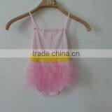 Hot Children Girls Fashion Clothing Ruffle Cherven Romper Summer Vacation Wholesale 2016 Kids Party Clothes thumbnail-2