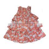 Baby Toddler Ruffle Sleeveless Cotton Flower Frocks Design Girl Dress thumbnail-2