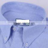 2017 New Blue Oxford Men's Long Sleeve Casual Shirt Wholesale thumbnail-4