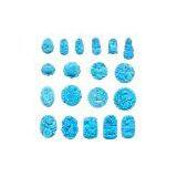 Sell Blue Chalk Turquoise Carved Pendant thumbnail-1