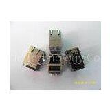 Custom 1 Port Tab Up Transformer RJ45 With Single USB , RJ45 Connectors, RJ45 Single Port thumbnail-1