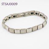 Eco-friendly Zinc White Gold Magnetic Bracelet For Ladies thumbnail-1