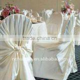 Satin Pillowcse Chair Cover Universal Wedding Chair Cover Self-tie Satin Chair Cover
