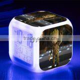Hot Movie Guardians of the Galaxy II LED Alarm Clock, Digital LCD Clock for Kids