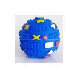 Pet Vinyl Squeaker Geometry Ball 4