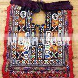 Vintage Gypsy Banjara Yoke Neck Patches - Kutchi Fabric Mirror Work Patches-Designer Handmade Banjara Patches