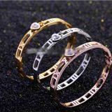 Gold Rose Gold Silver PVD Plating Womens Stainless Steel Bracelet Armbånd Esposas thumbnail-1