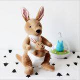 Wholesale Mother and child kangaroo doll plush toy