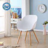 DC-6059M Topwell High Quality Plastic Chair Modern Dining Chair Leisure Chair With Wooden Legs thumbnail-4