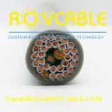 Waterproof Robot 75 Ohm /70 Ohm Coaxial Cable Signal Transmission ROV Cable Neutrally Buoyant Tether