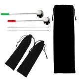 Custom Printed Velvet Drawstring Bag Straw Package Bag Black Flannel Velvet Drawstring Pouch thumbnail-3