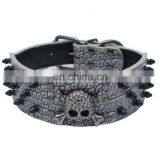 Black Skull Rivet Pet PU Collar Leather Leash Training Dog Rope Pet Neck Chain Pet Supplies thumbnail-7