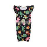 Baby Summer Watermelon Flutter Sleeve Gown Toddler Sleeper Cute Girls Sleeping Bags thumbnail-3