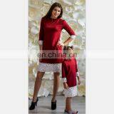 2019 Mother And Daughter Formal Party Knee-length Dress Mommy And Me Red Lace Dress Family Look (this Link for Girls,1-9years) thumbnail-6