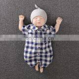 Christmas Winter Newborn Baby Rompers Girl Boy Toddler Plaid Jumpsuit Playsuit Long Sleeve Short Sleeve Clothes Set thumbnail-6