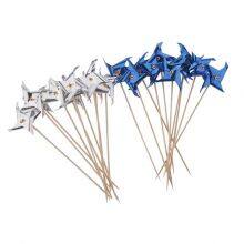 Party Supplies 100x Foil Windmill Fruit Sticks Sandwich Picks Party Table thumbnail-1