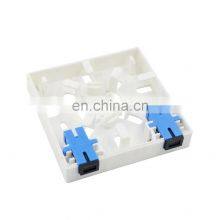 DYS 2 Cores Fiber Optic FTTH Terminal Box Socket Panel