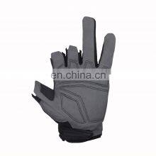 HANDLANDY Cycling Motorcycle Sports Synthetic Leather Fingerless Mechanical Utility Half Fingers Work Gloves thumbnail-4