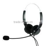 Good Quality Plastic Cheap Call Center Telephone Headset Rj11 thumbnail-4