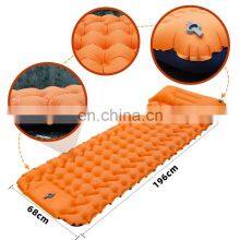 Personalized Outdoor Sleeping Nylon Dirt Free Foldable Bed Floor Inflatable Camping Mat thumbnail-4