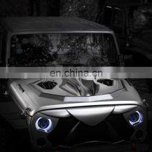 Engine hood for Jeep Wrangler JK  Engine bonnet for jeep Fiber glass white hood for jeep