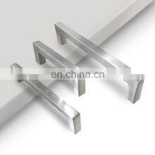 Amazon Basics Modern Furniture Handle Square t Bar Brushed Aluminum Cabinet Pull Square Cabinet Handle